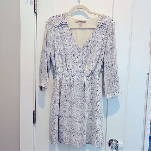 Forever 21 White & Black 3/4 Sleeve Sleeve Mini Dress Women’s Size Small (S) - Picture 2 of 7